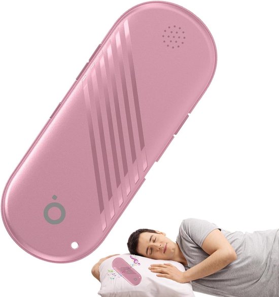 Luidspreker onder kussen - Slaapbox geluid - Rustig slapen - Botgeleiding technologie - 132 x 52 cm - Roze