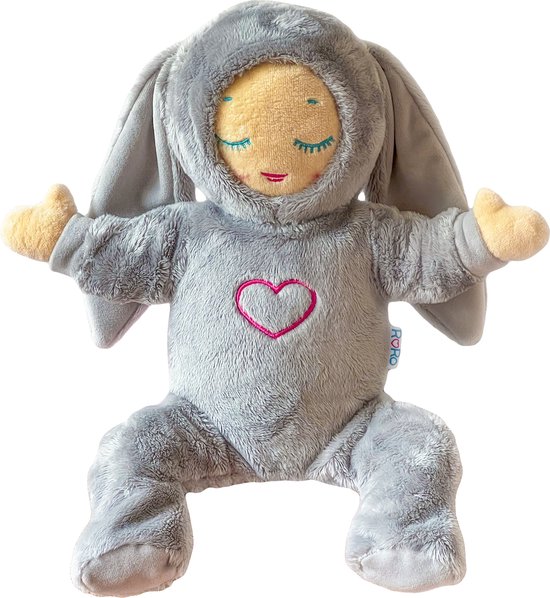 Lulla Doll pyjama fluffy Bunny - Grey van Lulla doll