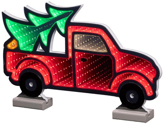 Lumineo kerstdecoratie pick-up LED Infinity Light 40x24,5cm multicolor. van Lumineo
