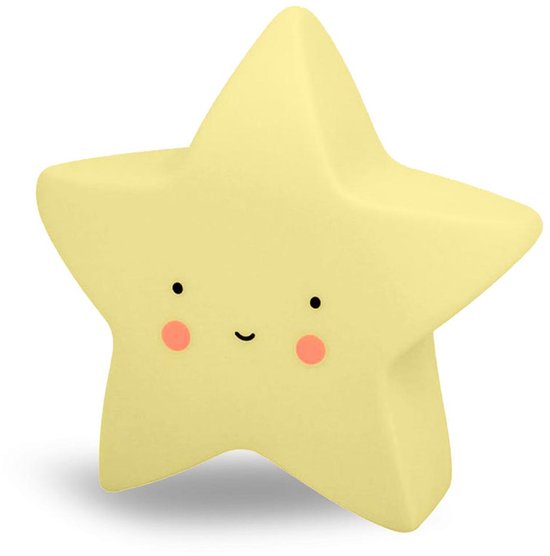 Luna Nachtlampje Ster Junior 14 X 14 X 5 Cm Geel van Merkloos