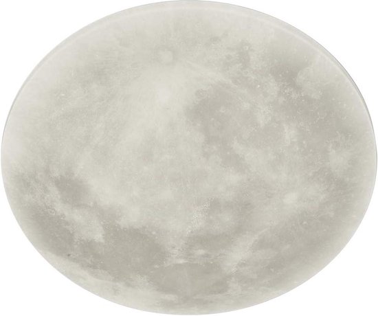 Lunar Led-Plafondlamp Acryl Maanmotief Maanfase Verwisselbaar - Helderheid Instelbaar - Nachtelijke Functie - Afstandsbediening - Wit van HiSense