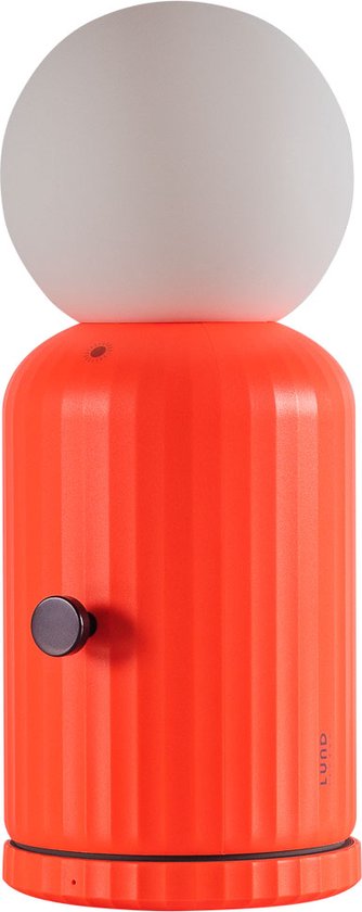 LUND London - Oplaadbare Lamp - Draadloze Oplader - Oranje van Lund