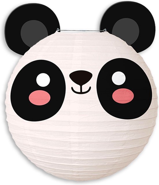 LUQ - Panda - Lampion - Sint Maarten - Lampionstokje - Zonder - Lichtje - Dieren - TrekLampion - Papier - Kind - 1 Stuk