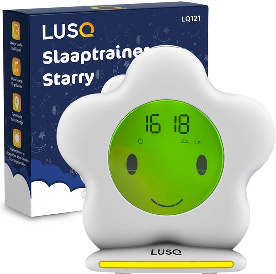 LUSQ® Starry Slaaptrainer Kinderen en Baby's - Kinderwekker met Nachtlampje - Slaapwekker van Merkloos