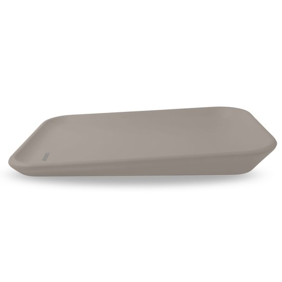 LUVION® Baby Changing Pad Taupe - Innovatief, Hygiënisch en Comfortabel Aankleedkussen - Verschoonkussen - Verschoonmatje - Verzorgingskussen - Waskussen
