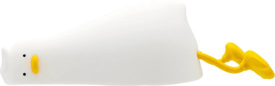 Luvy Liggende Eend – Nachtlamp - Verlichting – Warm Wit – Oplaadbaar – Met touch bediening – Kinderen van Luvy