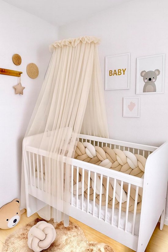 Luxe Bedhemel voor Babykamer en Ledikant van Fijne Tule Handgemaakt