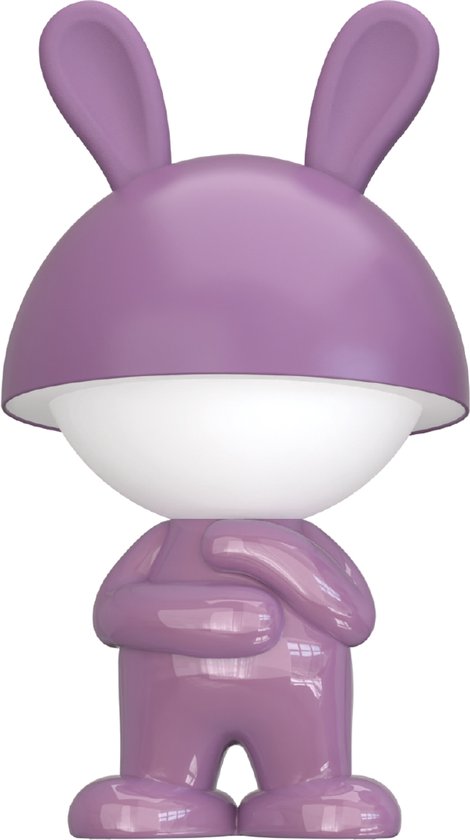 Luxus Nachtlamp Kinderkamer Mouse - Paars - Nachtlampje baby - Voor kinderen - Slaapkamer - 7 kleuren licht - RGB - Bluetooth speaker - Draadloos - Oplaadbaar van Merkloos