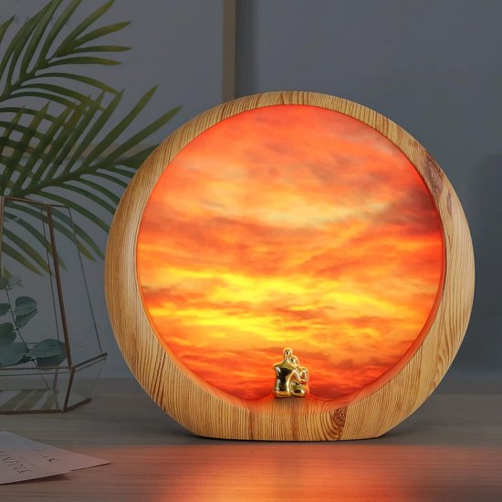 Maanlamp - Nachtlamp - Maan Lampje - Taffellamp LED - Tafellamp
