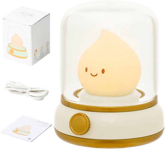 MAGICSHE Nachtlampje Babykamer - Leeslamp Slaapkamer Voor Volwassenen - Usb-Oplaadbaar - Met Timer - 2 Modi - Draadloos - Babynachtlampje Voor Kinderen, Voedingslicht Geel van MAGICSHE