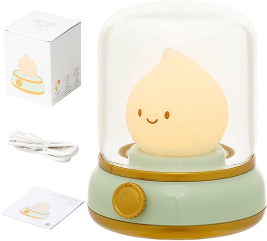 MAGICSHE Nachtlampje Babykamer - Leeslamp Slaapkamer Voor Volwassenen - Usb-Oplaadbaar - Met Timer - 2 Modi - Draadloos - Babynachtlampje Voor Kinderen, Voedingslicht Groen van MAGICSHE