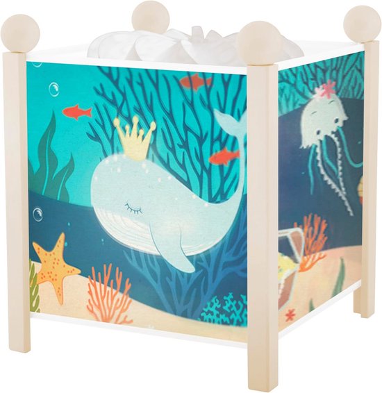 Magische Kinder Nachtlamp Walvis Oceaan Sfeerlicht van Merkloos