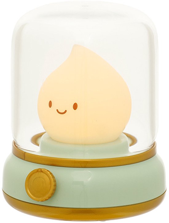 Magische Nachtlamp Elf - Nachtlampje voor Kinderen - Nachtlampje kinderen - USB oplaadbaar - Rustgevende Nachtverlichting - Slaaplampje - Baby- en Kindernachtlamp - Droomlampje - Groen LED Slaaplamp - Fantasieverlichting voor Kinderkamer - Groen van Merkloos