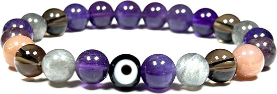 Mala Kralen Armband - Kalmerende Slaap Armband - Bevordering Rustgevende Slaap - 108+1 Kralen Meditatiehulpmiddel - 7.01 x 4.29 cm van Merkloos