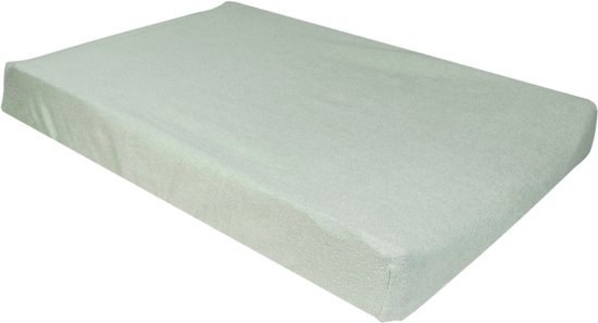 MamaLoes - Aankleedkussenhoes - Badstof - Stone Green - excl. Kussen