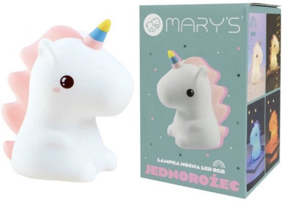 Mary’s - Nachtlamp - Unicorn - Siliconen van Merkloos