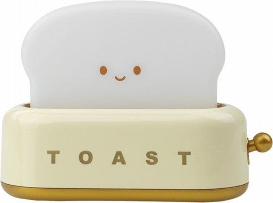 Mary's - Nachtlampje - Nachtlampje gele broodrooster -Kinderlamp - Nachtlampje voor kinderkamer - 3000K - USB - MW20722 van Mary's