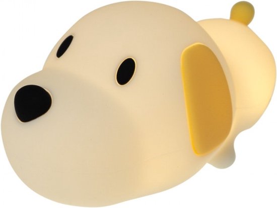 Mary's - Nachtlampje - Nachtlampje Hondje - Nachtlamp - LED Lamp - Hond lampje - Kinderlamp - Nachtlampje voor kinderkamer - 3000K / 6500K - USB - MW20539 van Merkloos