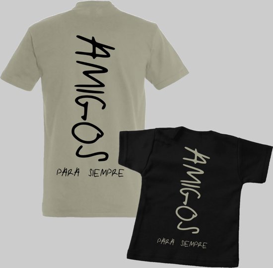 Matching shirts vader en zoon-Vaderdag cadeau-Cadeau voor Papa-Heren Maat M-Kind Maat 74 van Merkloos