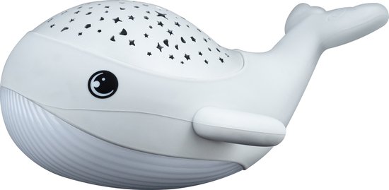 MEGALight- WILLY WHALE- sympathiek nachtlampje - projectorfunctie op autotimer van MEGA