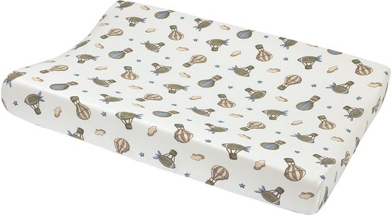 Meyco Baby Air Balloons Aankleedkussenhoes - Multicolour - 50x70cm