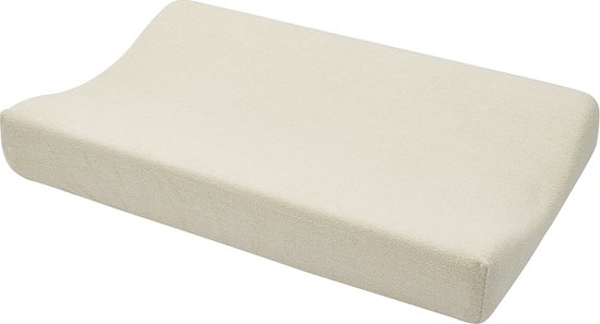 Meyco Baby Uni aankleedkussenhoes - badstof - soft sand - 50x70cm
