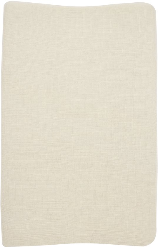 Meyco Baby Uni aankleedkussenhoes - pre-washed hydrofiel - soft sand - 50x70cm