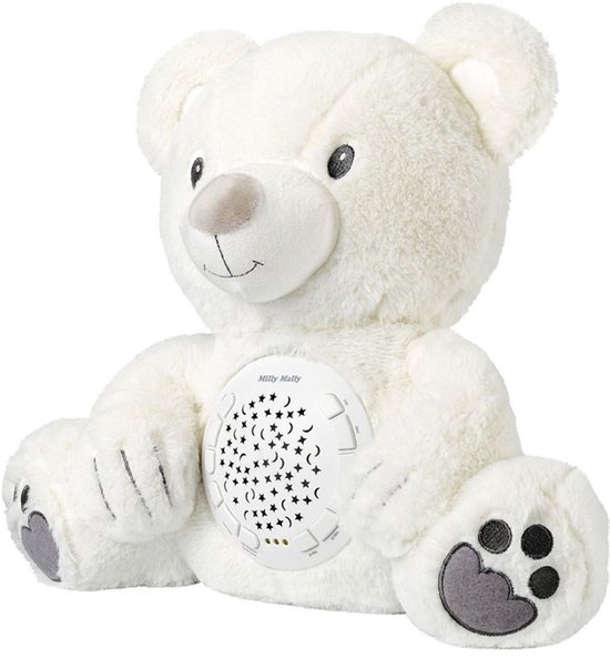 Milly Mally pluche knuffelbeer met projector - Babyprojector van Milly Mally