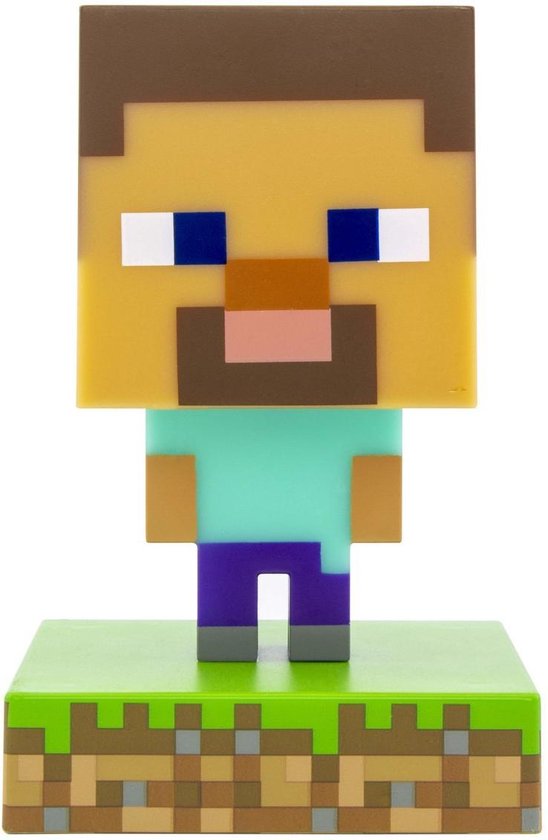 Minecraft - Steve Nachtlamp - 3D Lamp - 11cm van Mi