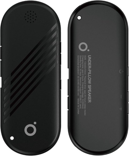 Mini-luidspreker met beengeleiding, diepe bas, Bluetooth-luidspreker voor het slapen, lange batterijduur, MP3- en Bluetooth-dubbele modi (zwart)