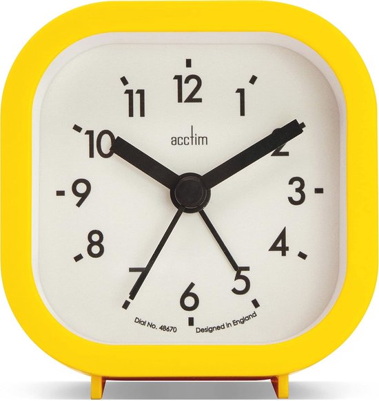 Mini Nachtkastje Wekker met Snooze en Licht in Diverse Kleuren van Merkloos