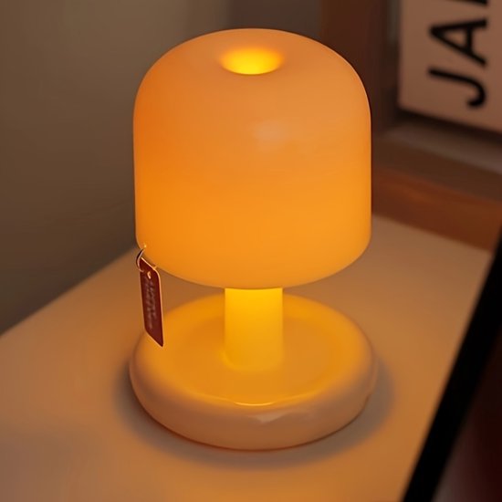 Mini nachtlampje Geschikt voor naast het bed, tafellamp met zonsondergangkleurverloop, draagbare campinglamp, decoratieve bureaulamp met zacht licht van Merkloos