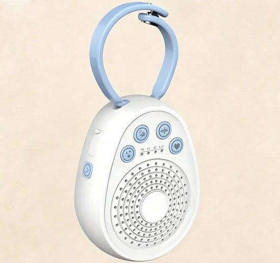 Mini White Noise Machine, 20 rustgevende geluiden slaaphulp geluidsmachine, witte ruis machine voor volwassenen baby met 1000mAh batterij, USB oplaadbare baby slaapmachine met 3 timerfuncties