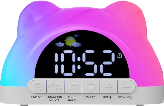 MKSS® Wake up Light - Digitale Wekker Slaapkamer - Slaaptrainer Kinderen van Merkloos