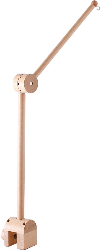 Mobiel Houder - Wieg Mobiel - Baby Mobiel Houder Hout - Muziekmobiel Houder Hout - Baby Mobiel Houder Hout - Boxmobiel Houder Hout - Baby Kamer Decoratie - Verstelbare Arm Voor Babybox - Eenvoudig Bevestigen - Verstelbaar