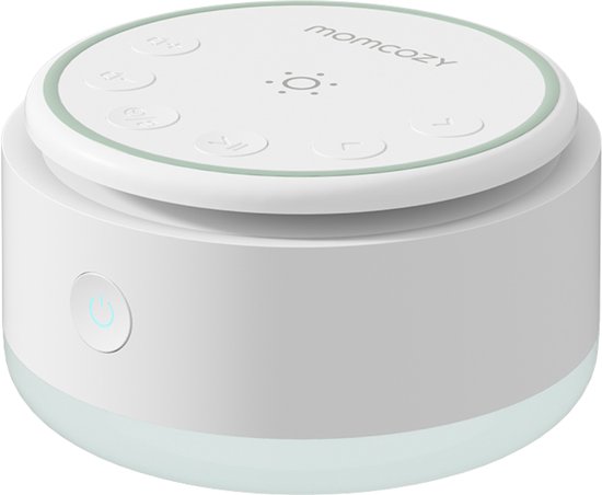Momcozy Portable Baby Sound Machine – Draagbare White Noise Slaapmachine met 20 geluiden - Verlichting - Oplaadbaar en Lange Batterijduur