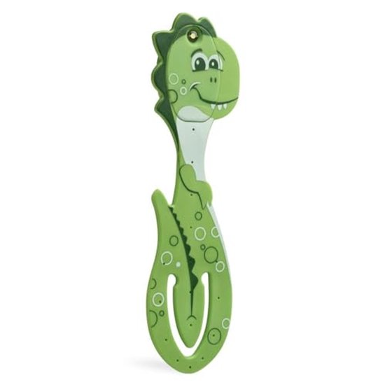 Mondikaarten leeslamp LED Dino Groen flexibel boeklampje.