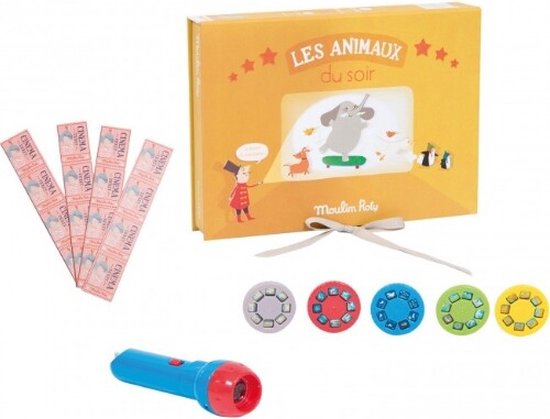 moulin roty projector bioscoop - dieren van Merkloos