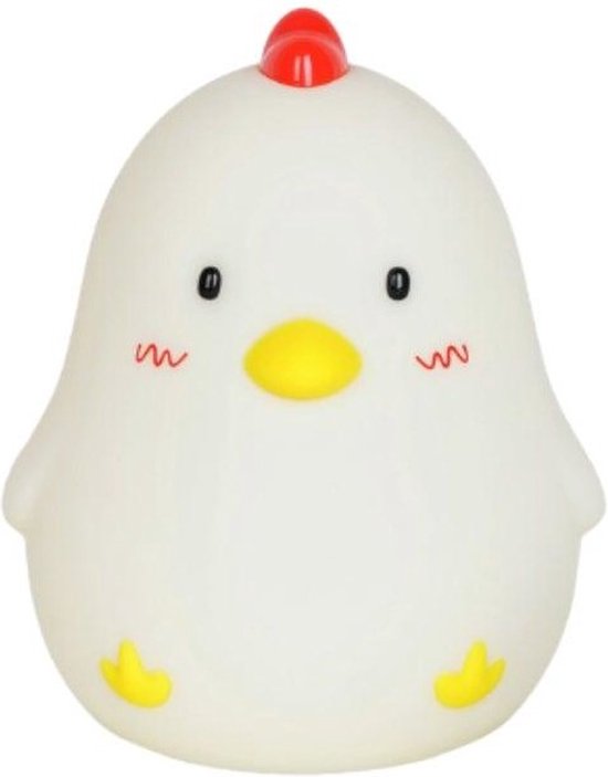 MUID Wakeup Chicken Lamp - Nachtlampje kinderen - Wekker - Siliconen - Dimlicht - Oplaadbaar van MUID