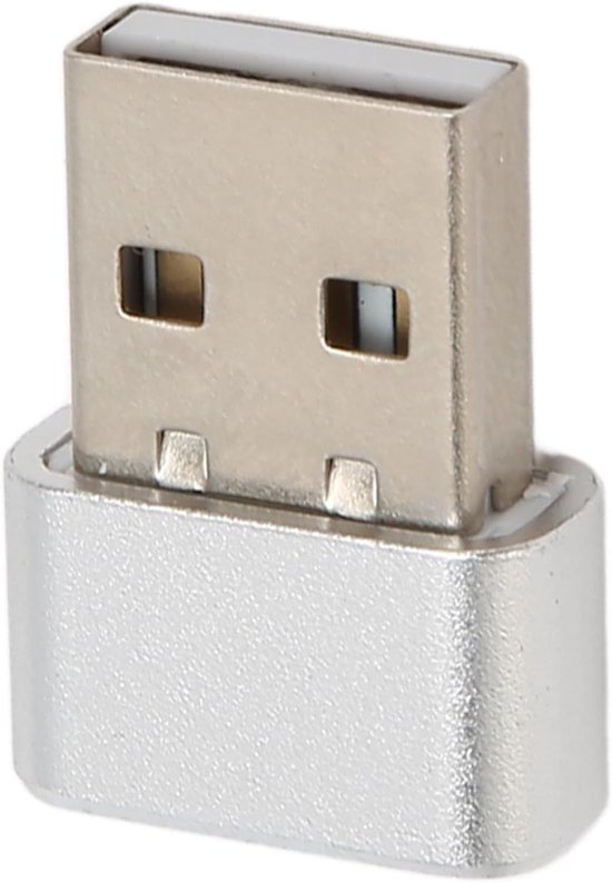 Muis Jiggler - Muisverplaatser - Computer Wakker Houden - Niet Detecteerbaar - 3 x 2 x 2 cm - Zilver