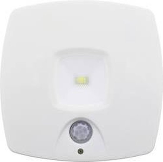 Müller-Licht 27700015 LED-nachtlamp met bewegingsmelder Vierkant LED Daglichtwit Wit van Merkloos