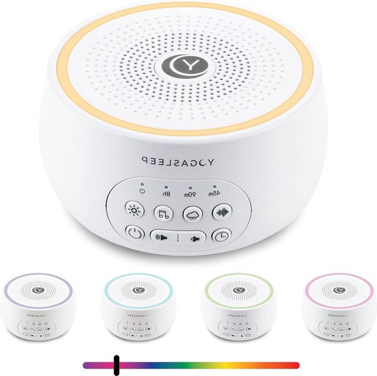 Multi geluidsmachine met nachtlampje - geluidsmachine voor reizen en ruisonderdrukking - slaaptherapie voor volwassenen en baby's