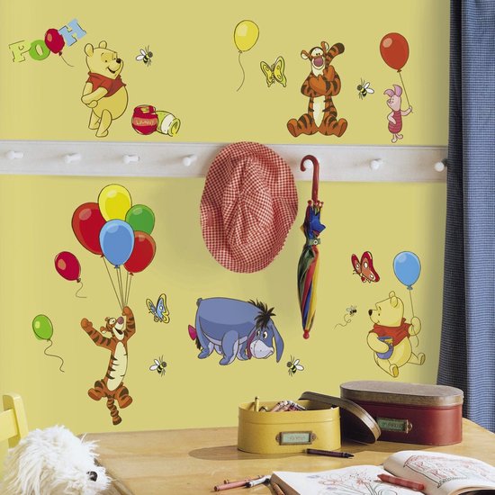 Muurstickers Winnie the Pooh van Plakkers