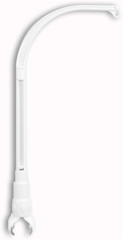 Muziekmobiel houder - Boxmobiel standaard - Stijlvol Boxmobiel houder - Babymobiel Beugel - Mobielhouder - Geschikt voor ledikant & wieg - Wit - 58*24 cm - Verwijderbaar - Verstelbaar - ABS