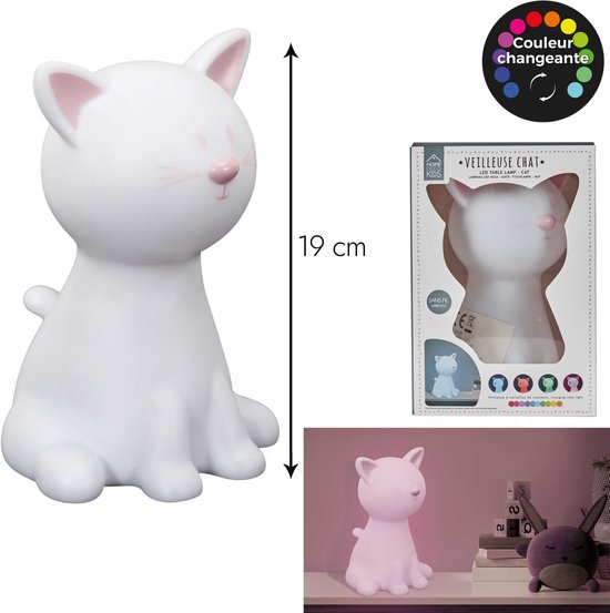 Nachtlamp - Kat Nachtlampje - Kat Nachtlamp van Merkloos