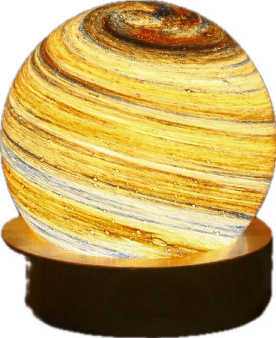 Nachtlamp - Lamp - Sunset - Zonsondergang - geel - Oranje - 8 cm - 3D geprint van Merkloos