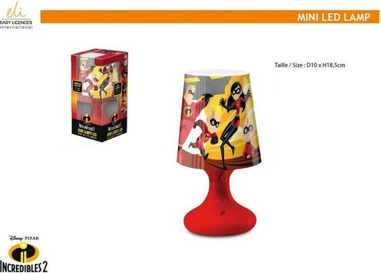 Nachtlamp LED The Incredibles van The Incredibles