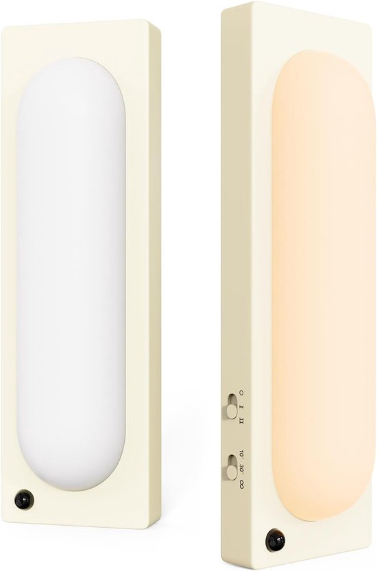 Nachtlamp met bewegingssensor, led-lamp met oplaadbare batterij, draadloze nachtlamp met siliconen, keuken, kast, slaapkamer, aan een magnetische binnenlamp bevestigen van Biijoko.