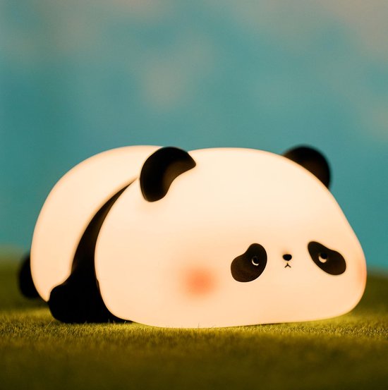 Nachtlamp - Panda Nachtlamp - Nachtlampje Baby - LED Squishy Dier Nachtlampje - 3-niveaus Dimbaar - Kinderlampje voor Baby, Peuter en Kinderkamer - Slaap Maatjes - Leuk Cadeau (Panda) van Merkloos
