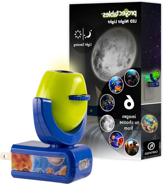 Nachtlamp Projector - Sterrenhemel Lamp - Kinderslaapkamer Decoratie - Automatische Schemering-aan - 3 voet projectie - Groen/Blauw